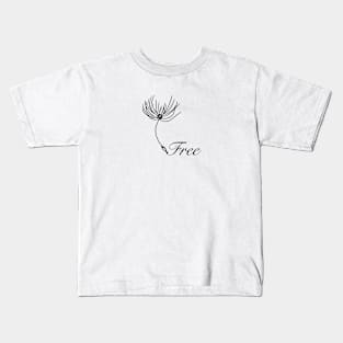 Free Drawing Dandelion Kids T-Shirt